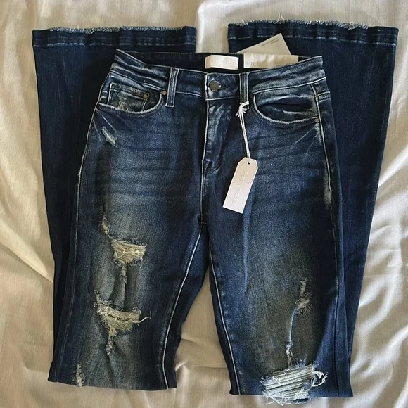 Petra153 NWT 7/27 Dark Blue Denim Jeans - Picture 10 of 16